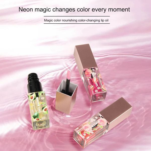 

lip gloss color changing makeup glitter nutritious liquid lipstick transparent moisturizing 3g