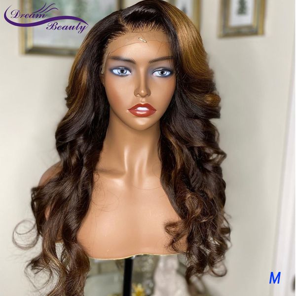 

ombre color 13x6 lace front wigs pre plucked brazilian wavy human hair wigs glueless 180% density remy lace frontal, Black;brown