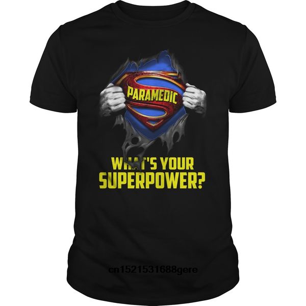 

funny t shirt paramedic is my superpower tshirt men tee
