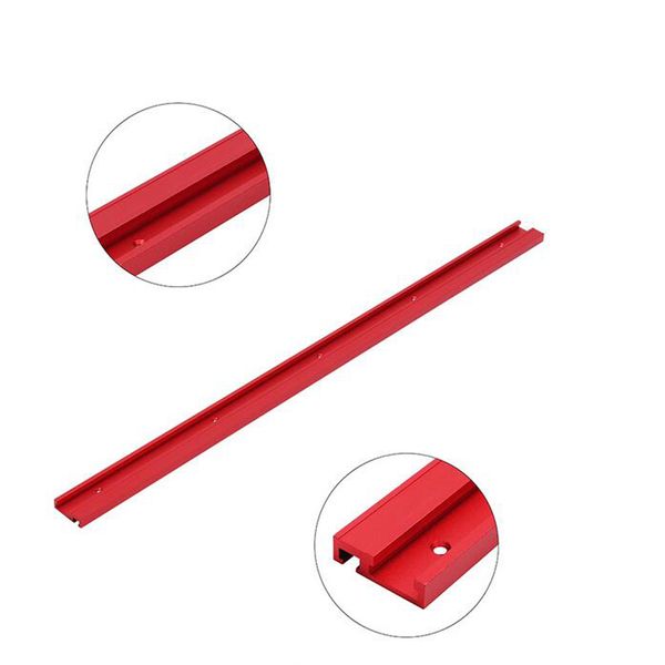 

3x 600мм t-трек деревообрабатывающий 45x12.8mm т-образный паз митра трек красный алюминиевый сплав