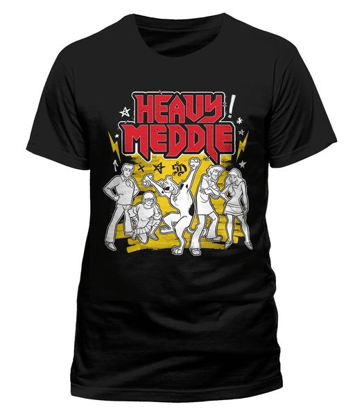 

scooby-doo 'heavy meddle' t shirt - new & official summer short sleeves cotton t-shirt tee new 2018 fashion hot