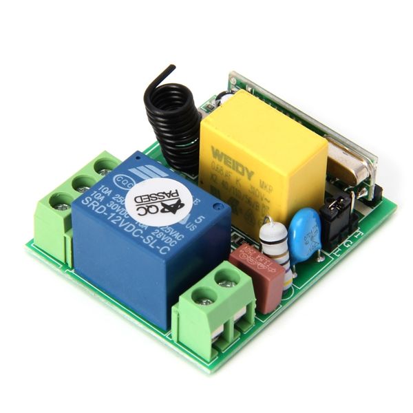 

ac 220v 10a 1ch rf 315mhz wireless remote control switch receiver + transmitter kit