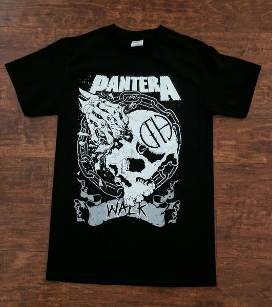 

pantera walk skull head chains t shirt