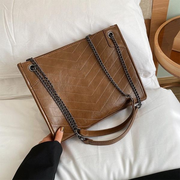 

aosbos женщины pu кожа crossbody сумки большой емкости моды цепи плеча сумка 2020 lady повседневный дизайн сумки