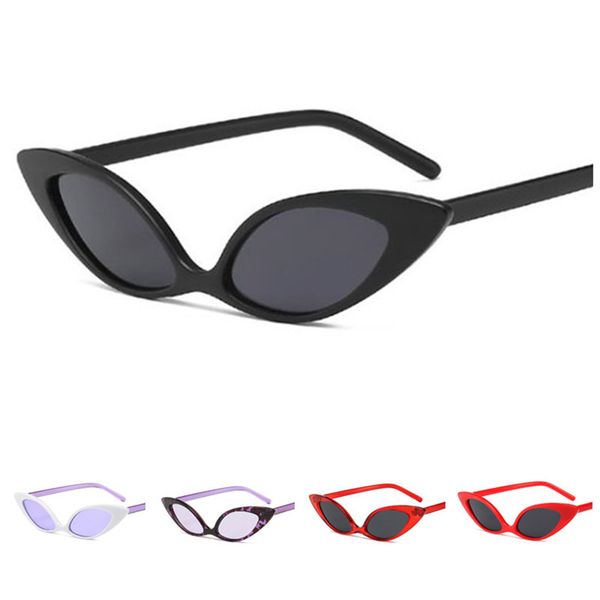 

men & men sunglasses personality cat eye sun glasse simplicity eyewear goggles anti-uv spectacles small frame eyeglasses ornamental a, White;black