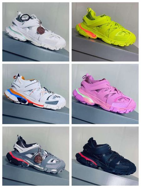 

2020 new 3m triple s track 3.0 running shoes release 3 tess gomma maille jogging fashion shoes sport sneaker 35-45 with light