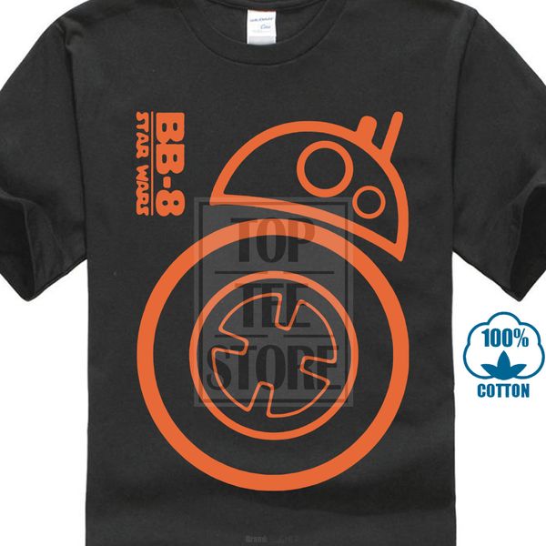 

mens simple and comfortable movie :the force awakens t-shirts bb-8 astromech droid short sleeve cotton o-neck