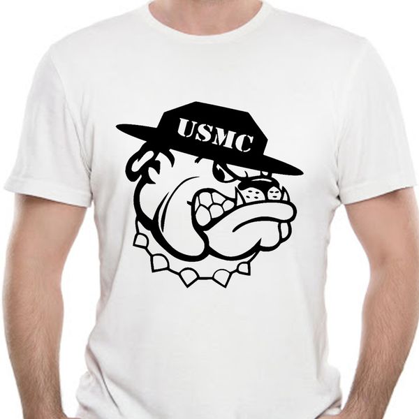 

marine bull dog drill sargent usmc bulldog mens tee shirt 1386