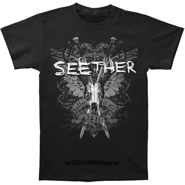

funny men t shirt women novelty tshirt seether suffer t-shirt