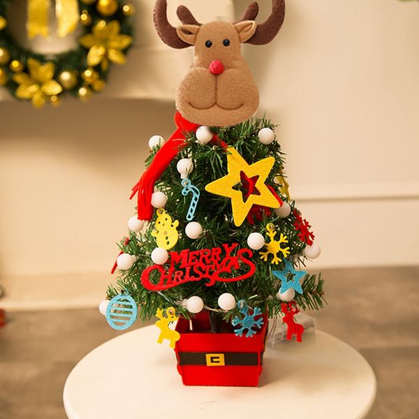 

40cm led cartoon artificial christmas tree with string light battery or usb operated for home office shopping mall decor