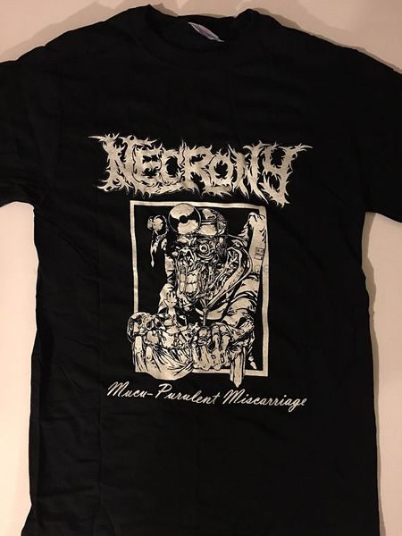 

necrony t shirt death metal grindcore goregrind carcass xysma s xl sleeve shirts fashion tee
