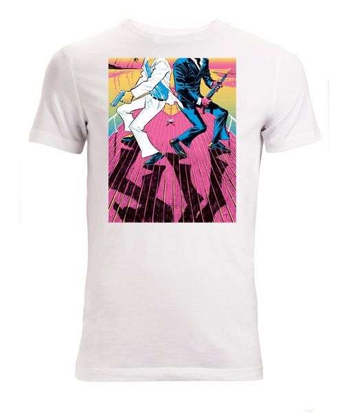 

miami vice sonny crocket and ricardo men t (woman available) t shirt white(2