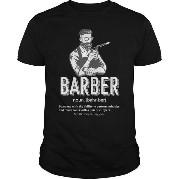 

barber definition ever funny t shirt barbershop summer clothing cotton men t-shirt men cool tees