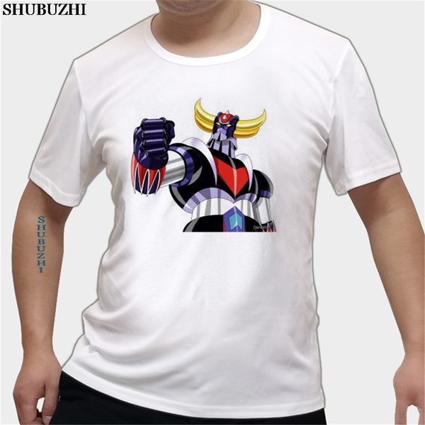 

ufo robot grendizer men's t-shirt homme summer o-neck tshirt short sleeve cotton fitness man tee shirt super size brand clothing