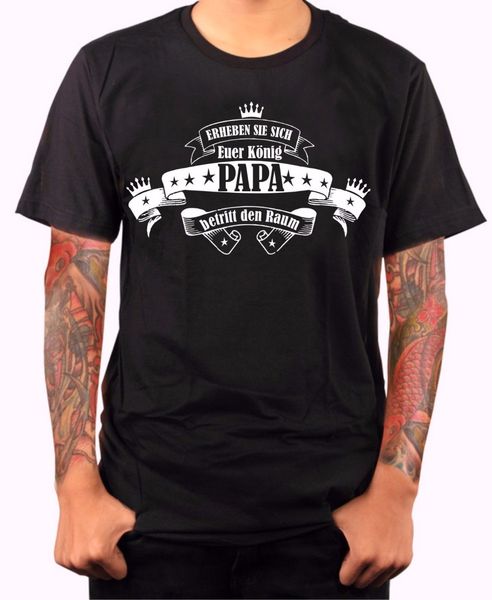 

2019 summer t-shirt t-shirt man, 100% cotton t-shirt king daddy father's day room fun shirt gift input, dad cool tee shirt