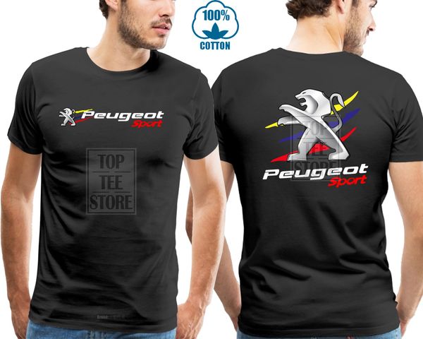 

t shirt peugeotold rally car wrc men's round neck short sleeves cotton t shirt 018112