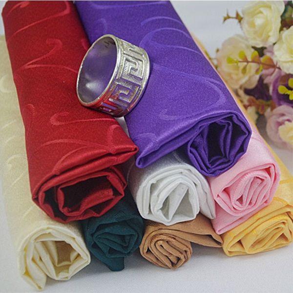 

stitched pattern napkin folded flower l napkin kerchief kou shui bu western restaurant placemat cloth wiping towel wh