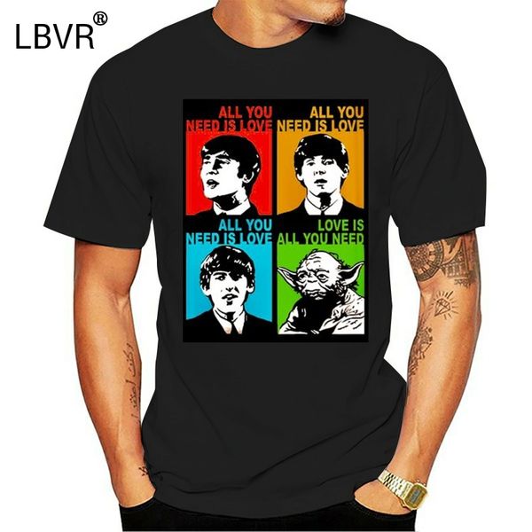 

yoda funny art t-shirt love is all you need premium cotton tee