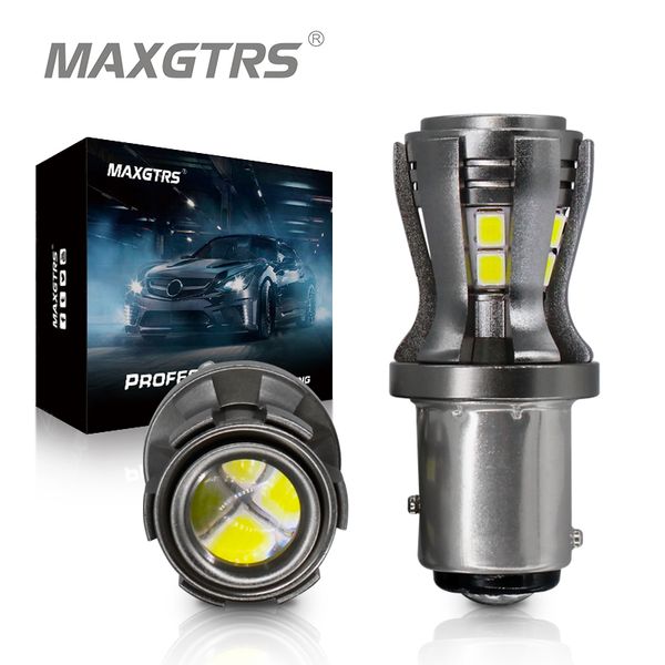 

2x high power bay15d 1157 2057 2357 7528 p21w/5w led bulbs for reverse brake tail sturn signal parking lights white 6000k