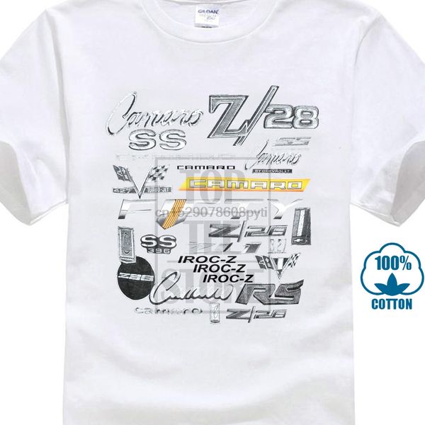 

men funny t shirt women cool tshirt chevy camaro fifty years of insignia _ emblems t shirt gray by rod apparel