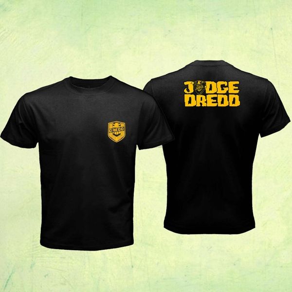 

judge dredd gold badge front logo t-shirt(1