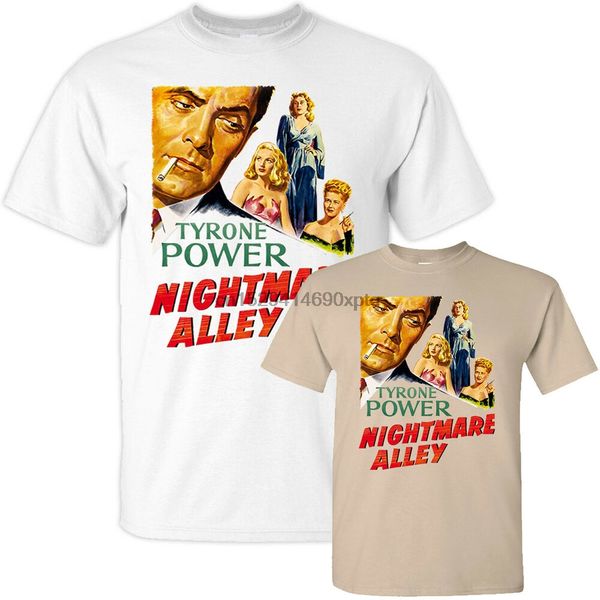 

nightmare alley v2 movie poster (1947) t-shirt (whitekhaki) all sizes s-5xl