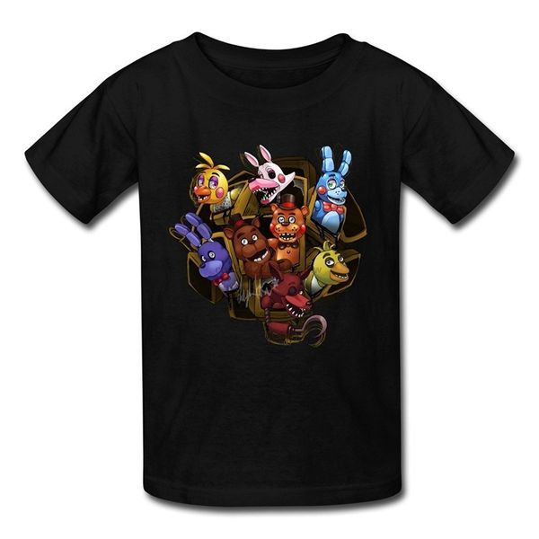 

flycro kid фотография пять ночей в freddy футболки круглый шеи подростковый pop top tee