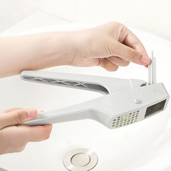 

kitchen manual garlic press plastic vegetable crusher ginger squeezer masher handheld ginger garlic mincer kitchen tools