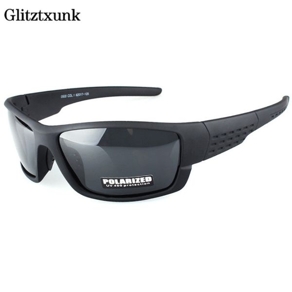 

glitztxunk polarized sunglasses men brand designer square sports sun glasses for men driving black frame goggle uv400 okulary, White;black
