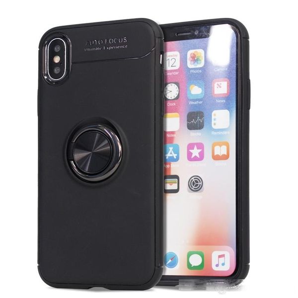 

for iphone x iphone 8 plus for samsung galaxy s8 plus armor case tpu metal bracket phone protective shell vehicle magnetic d