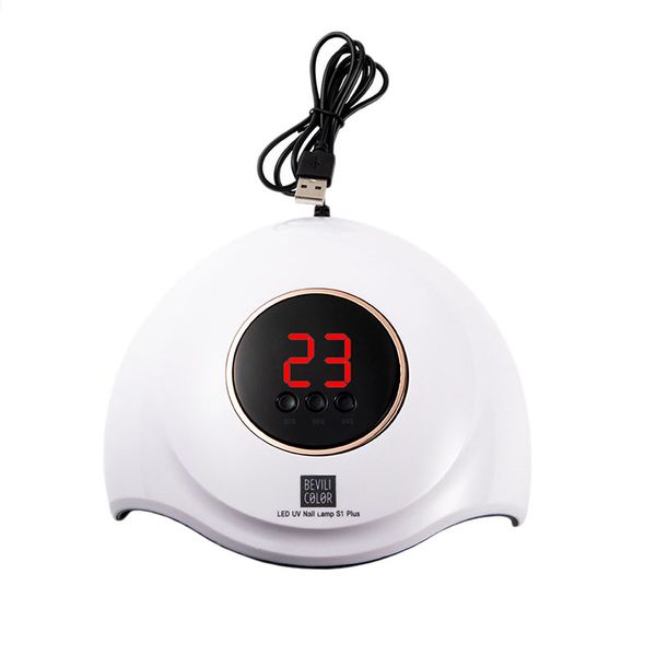 

45w led nail lamp nail dryer dual hands 18pcs led motion sensing uv lamp for curing uv gel polish salon tool