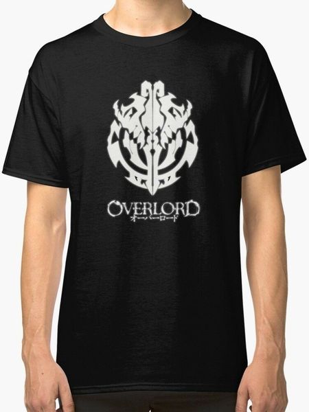 

overlord anime - guild emblem - ainz ooal gown mens black t shirt s-2xl