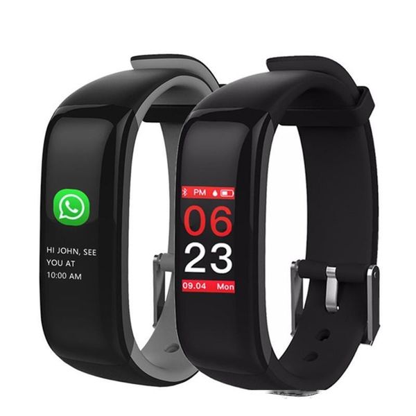 

cgjxs p1 plus h1 smart wristband heart rate monitor fitness tracker smartband bracelet wrist band for ios android phone pk mi band 2