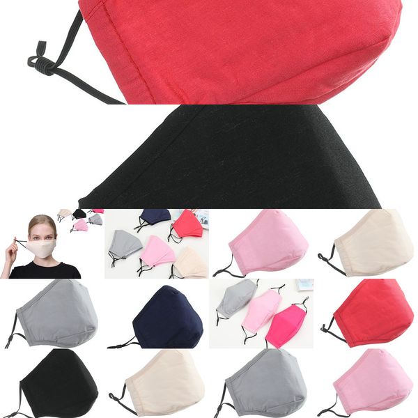 

cotton mask pm2.5 face dust mask washable mouth masks for student women men reusable 5wju