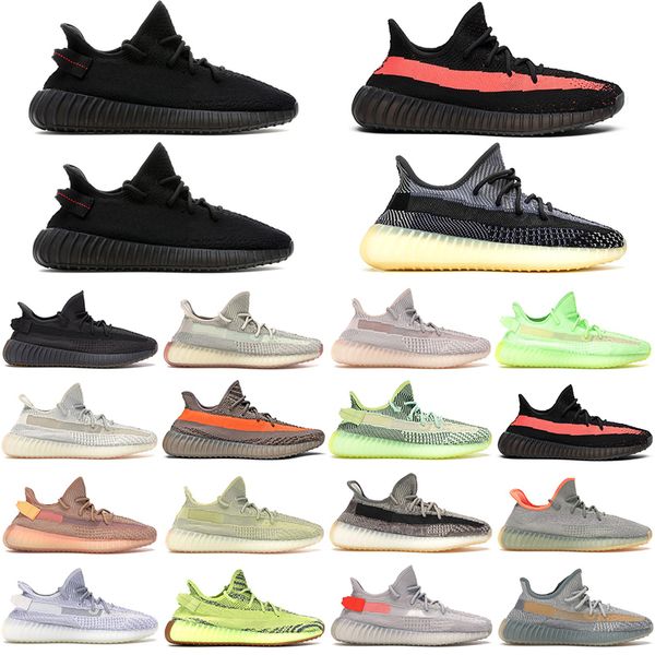 

2020 kanye west men women running shoes zyon blue tint cinder reflective static black red zebra yecheil mens trainers outdoor sneaker