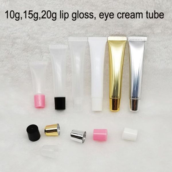 

30/50pcs 10ml 15ml 20ml empty lipstick tube,lip soft hose,makeup squeeze sub-bottling,clear lip gloss container
