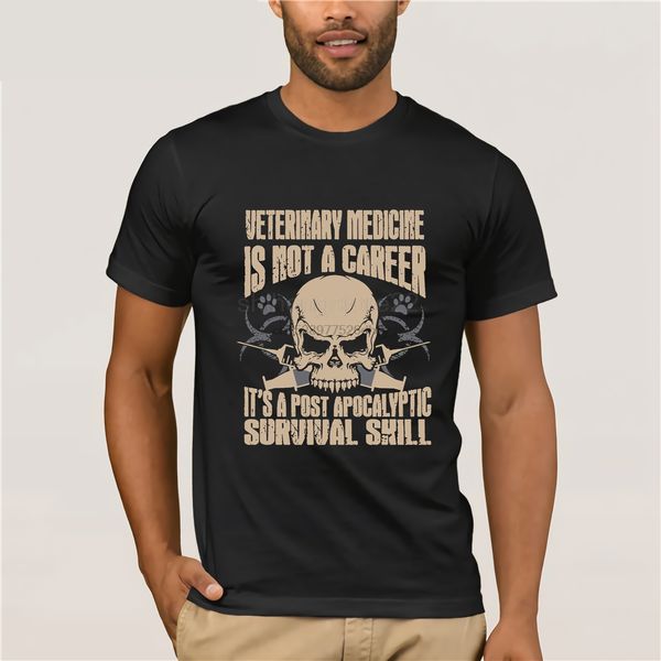 

veterinary medicine not career its survival skill t-shirt men t-shirt