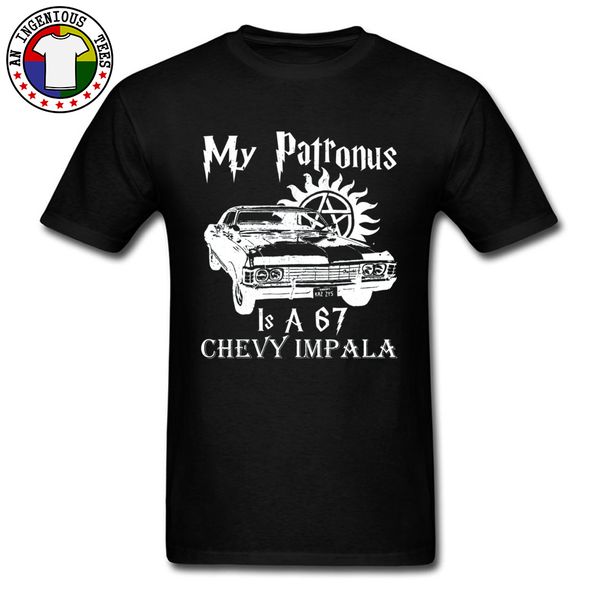 

автомобиль styling mens t-shirt supernatural patronus tshirts для мужчин новое прибытие мода повседневная одежда толстовка лето / осень