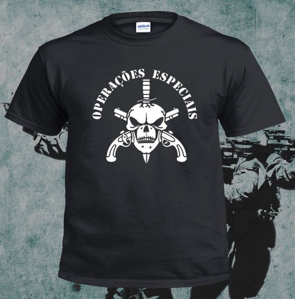 

2019 summer fashion men o-neck t shirt inspired army special forces black t shirts, brazil bope foreign design t shirt