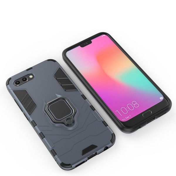 

hybrid rugged armor case for honor 10 case kickstand with metal finger ring shockproof cover with car phone finger holder