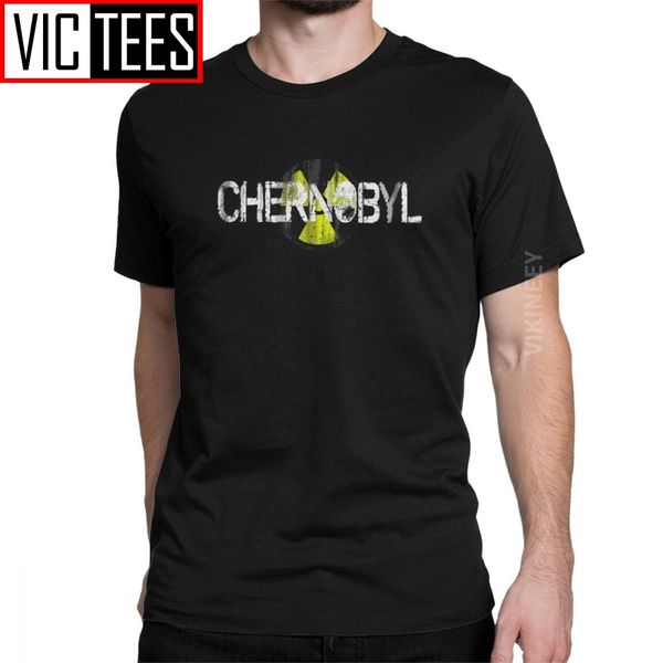 

chernobyl men's tshirt disaster nuclear russia ukraine gas mask cccp awesome tshirt pure cotton