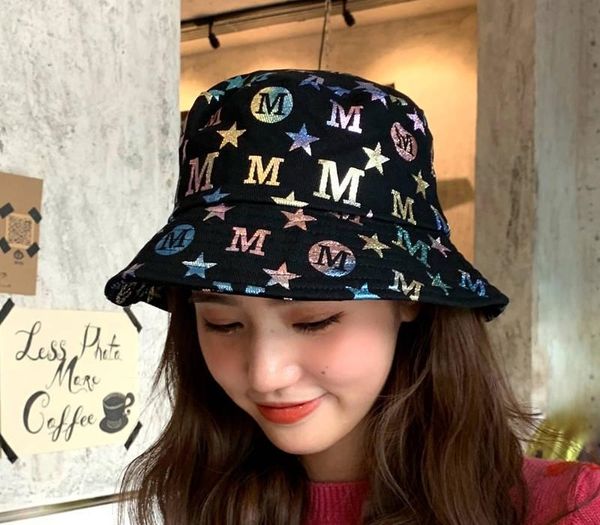 

2020 sequins fisherman hat cotton summer sports travel sun hat outdoors bucket girls hip hop caps, Blue;gray