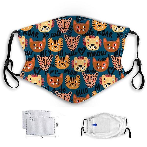 

with mask filter luxury designer face cotton face masks children's cartoon mask pm2.5 dust 39w4