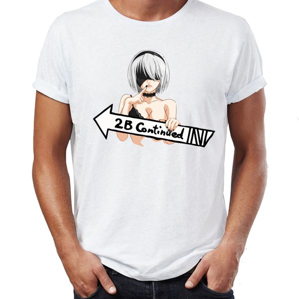 

men's t shirt 2b continued nier automata awesome artwork drawing printed tee