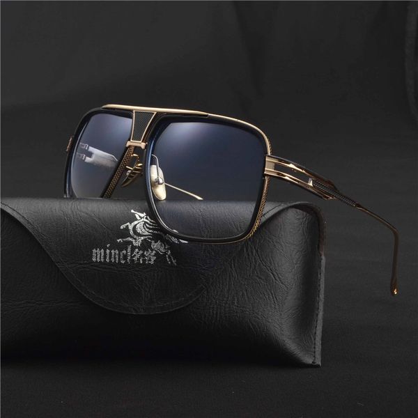 

sunglasses mincl/ fashion trends men's classic squares very large prevent glasses uv400 individuality with box lxl, White;black