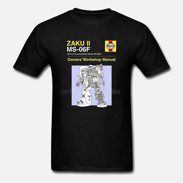 

printed men t shirt cotton tshirts gundam - zaku ii - manuel du proprietaire women t-shirt