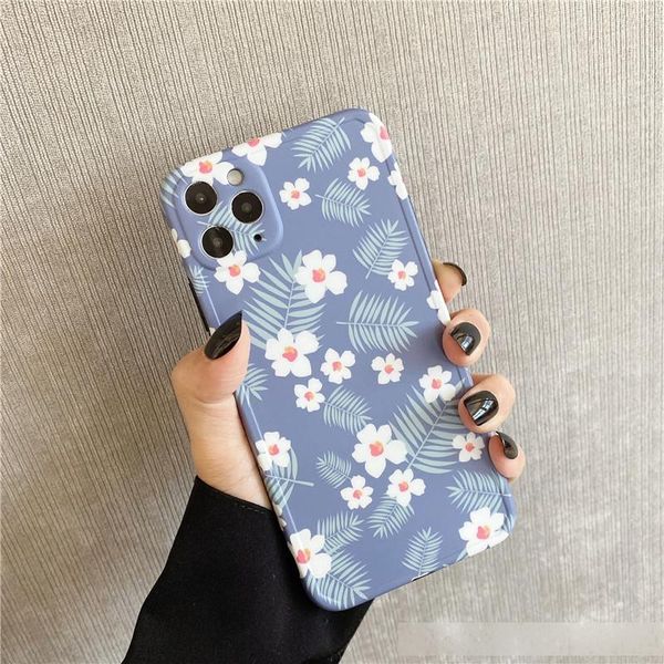 

fresh flowers for iphone11pro max phone case 8plus xs silicone xr female 7p drop-resistant
