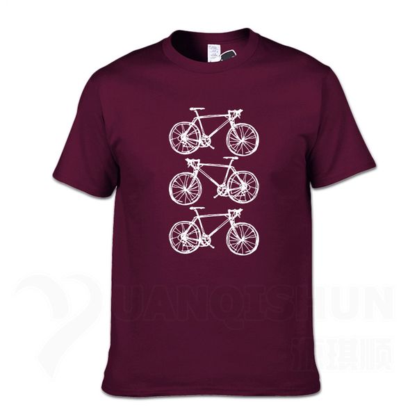 

three bicycles doodles drawing t-shirts 16 colors cotton mens t shirts big size 3xl men t shirts funny male hip hop tee shirts