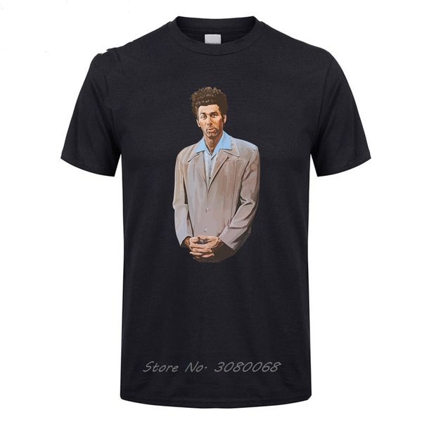 

мужчины printed одежда tshirt крамер картина из сейнфельд мужской хлопка тенниску комфортная высокий tshirt дизайн тройники