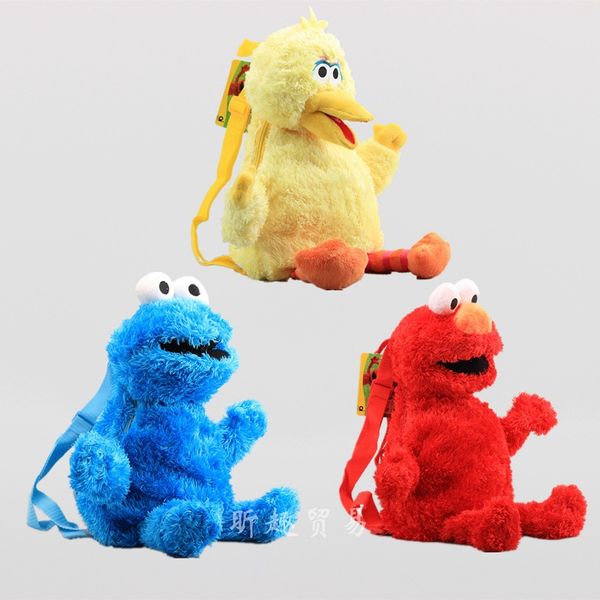 

new arrival 100% cotton sesame street 45cm plush backpacks toy for child gifts